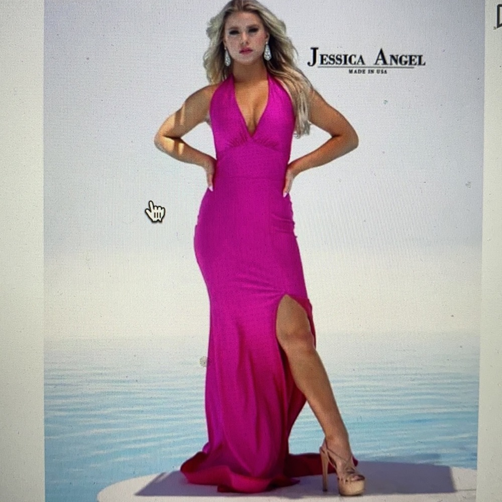 Jessica Angel JA390 turquoise small prom dress... - Picture 10 of 13